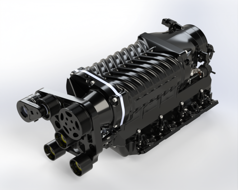 Chevy / GM LS1, LS3 and LS7 Whipple Gen 6 3.8L Hot Rod Supercharger Kit - Image 4