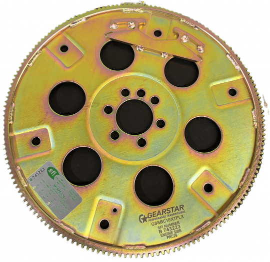 SFI Flexplate Small Block Chevrolet 1-pc Rear Main EXT balance 168T